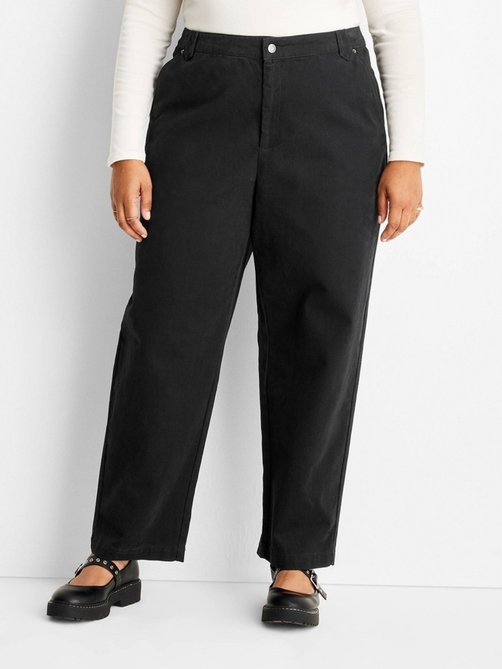 Future Collective Women's Black Denim Pants Jeans Size 24 NWT